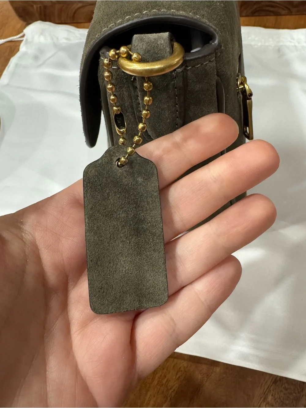 Coach Olive Suede soft Tabby - Picture 4 of 12